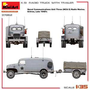 Miniart 37062 K-51 RADIO TRUCK WITH TRAILER 1/35 – image 6
