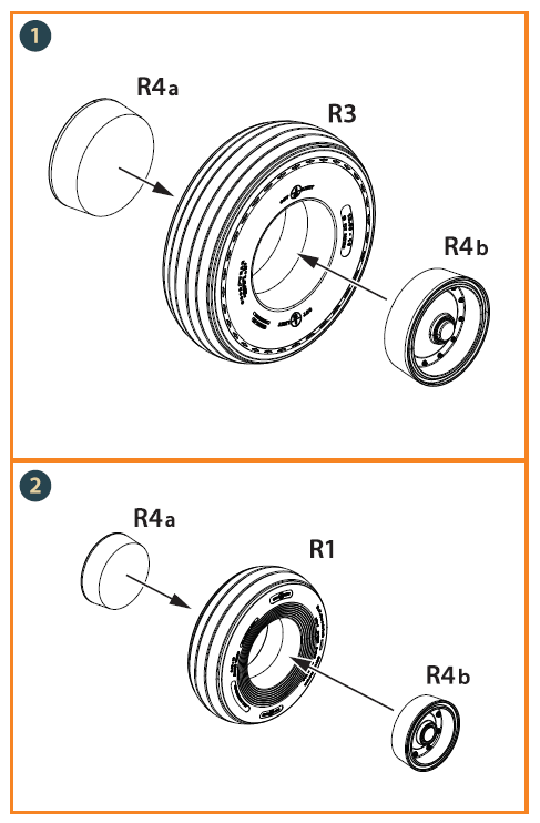 Clear Prop! CPA35002 CH-54A Tarhe wheels set for ICM kit 1/35 – image 10