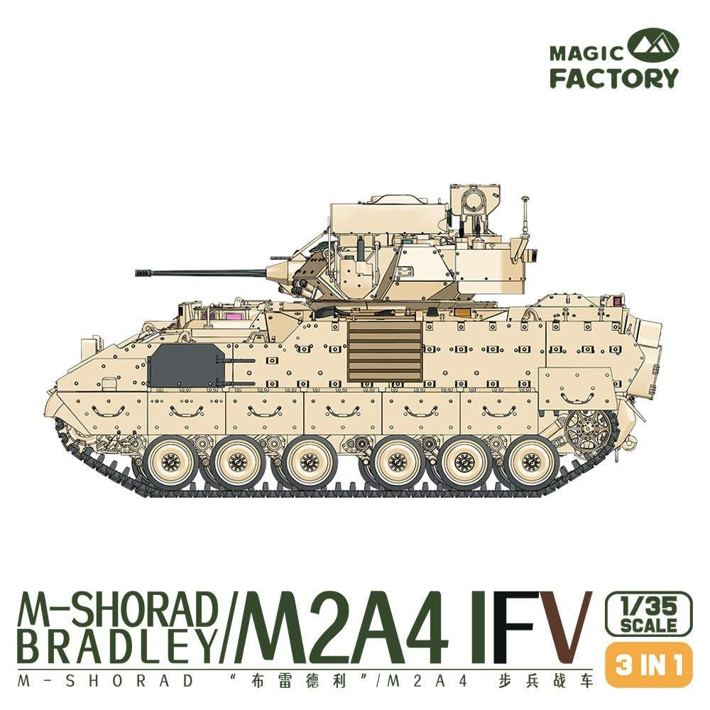 Magic Factory 2004 M-SHORAD Bradley M2A4 IFV 3-in-1 1/35 – zdjęcie 3