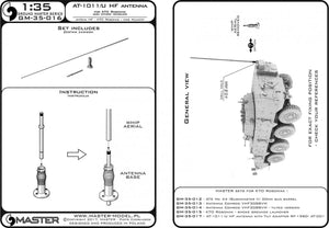 Master GM-35-016 Modern AFV Antenna AT-1011/U HF for KTO Rosomak and other vehicles 1/35 – zdjęcie 5