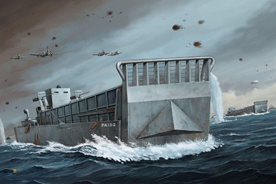 Trumpeter 07213 WW2 LCM 3 USN Vehicle Landing Craft 1/72