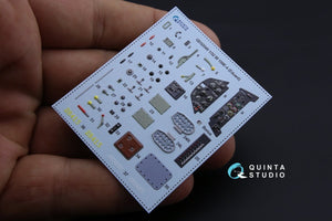 Quinta Studio QD32049 Bf 109E-4 3D-Printed &amp;amp; colored Interior on decal paper (for Eduard kit) 1/32 – image 4