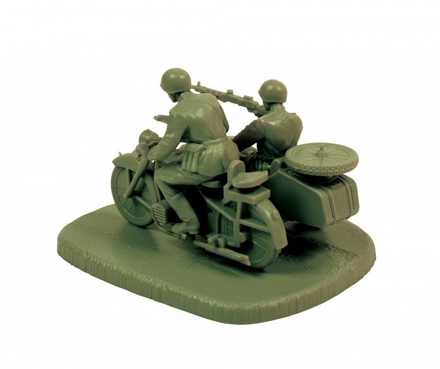 Zvezda 6277 Soviet Motorcycle M-72 with Sidecar and Crew – zdjęcie 3