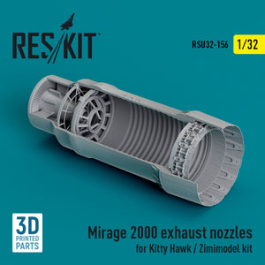 RESKIT RSU32-0156 Mirage 2000 exhaust nozzle for Kitty Hawk / Zimimodel kit (3D Printed) 1/32 – image 2