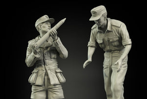 Panzer Art FI35-098 DAK tankers loading ammo set 1/35 – zdjęcie 2