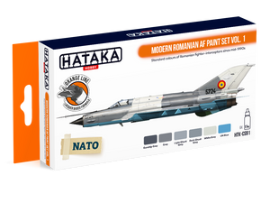Hataka HTK-CS91 Modern Romanian AF paint set vol. 1 (6x17ml)