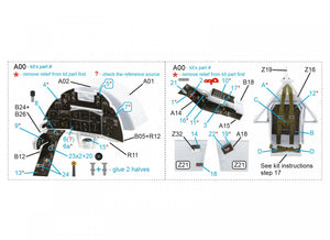 Quinta Studio QD24002 Hawker Typhoon (Car Door) 3D-Printed &amp;amp; coloured Interior on decal paper (Airfix) 1/24 – zdjęcie 12