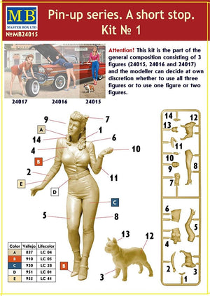 Master Box 24015 Pin-up series. A short stop. Kit No. 1 1/24 – image 2