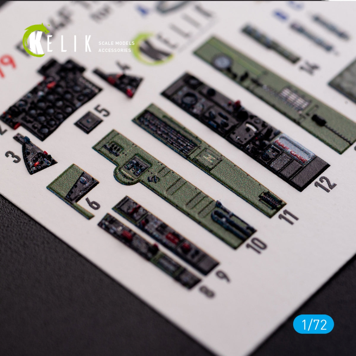 KELIK K72079 F-84F Thunderstreak interior 3D decals for Special Hobby kit 1/72 – zdjęcie 6