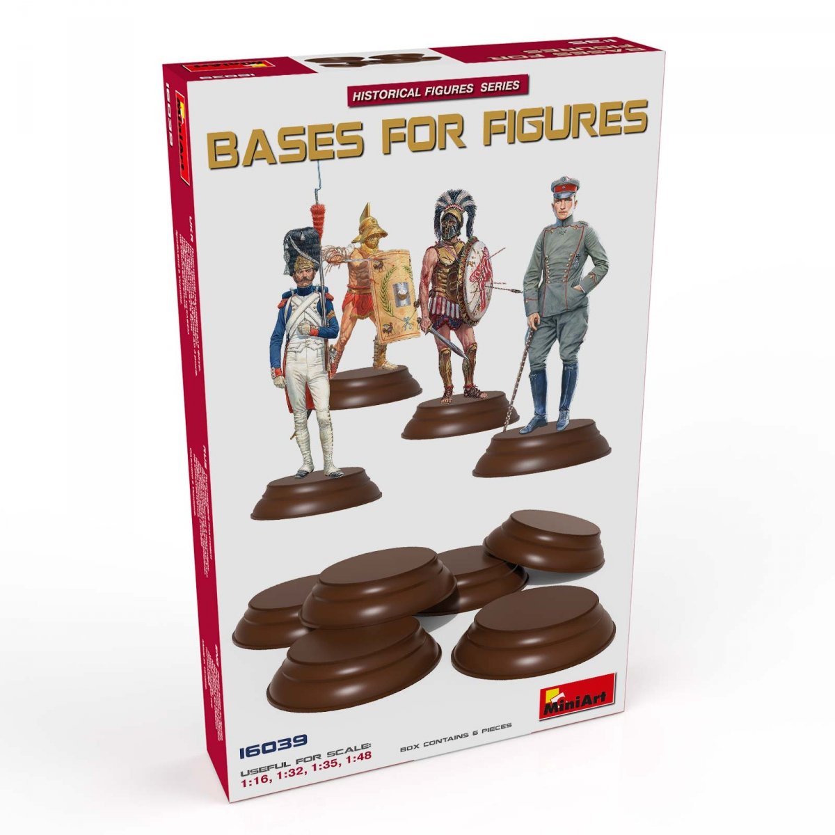 MiniArt 16039 BASES FOR FIGURES 6 PCS 1/16 – zdjęcie 2