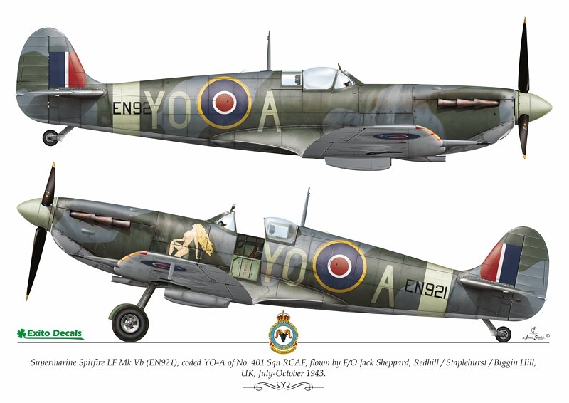 Exito ED72003 DECALS Sexy Spitfires - Supermarine Spitfire LF Mk Vb - VIII - IXe 1/72 – image 3
