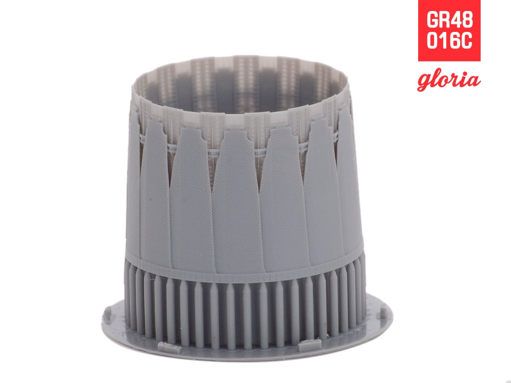 Gloria GR48016C F-16C F110-PW Carbon Fiber Exhaust Nozzle &amp;amp; Afterburner OPEN TAMIYA 1/48 – zdjęcie 5