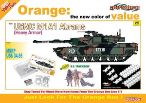 Cyber ​​Hobby 9125 USMC M1A1 Abrams (Heavy Armor) US Tank Crew 1/35