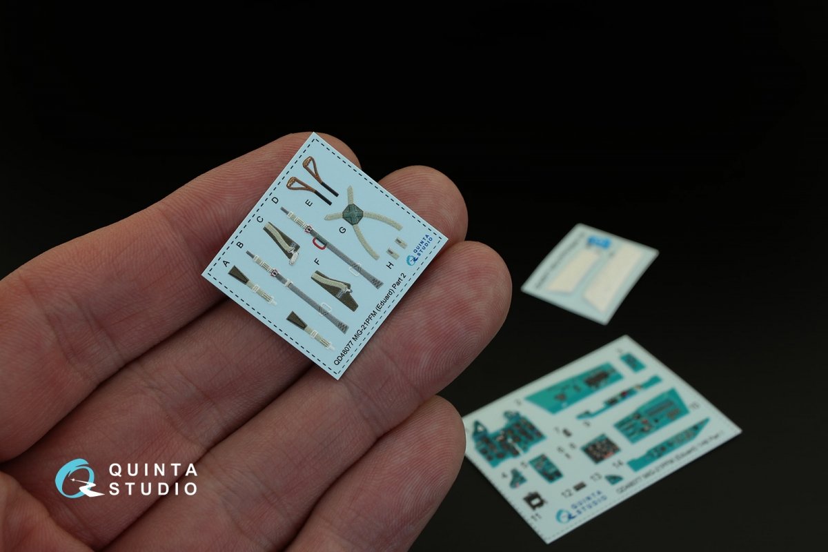 Quinta Studio QD48002 Yak-1 (early production) 3D-Printed &amp;amp; colored Interior on decal paper (for all kits) 1/48 – image 2