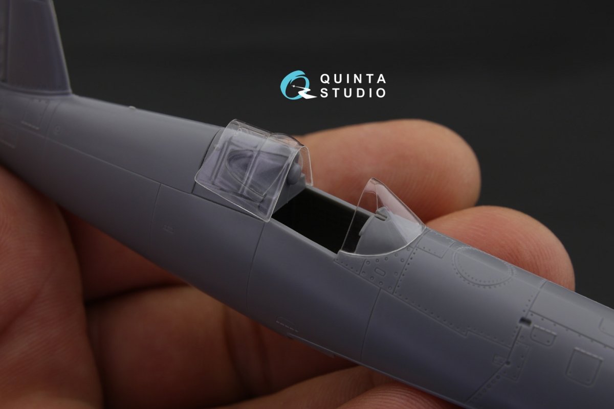 Quinta Studio QC72023 F4U-1 Corsair (Bird cage) vacuformed clear canopy (for Tamiya kit) 1/72 – zdjęcie 2