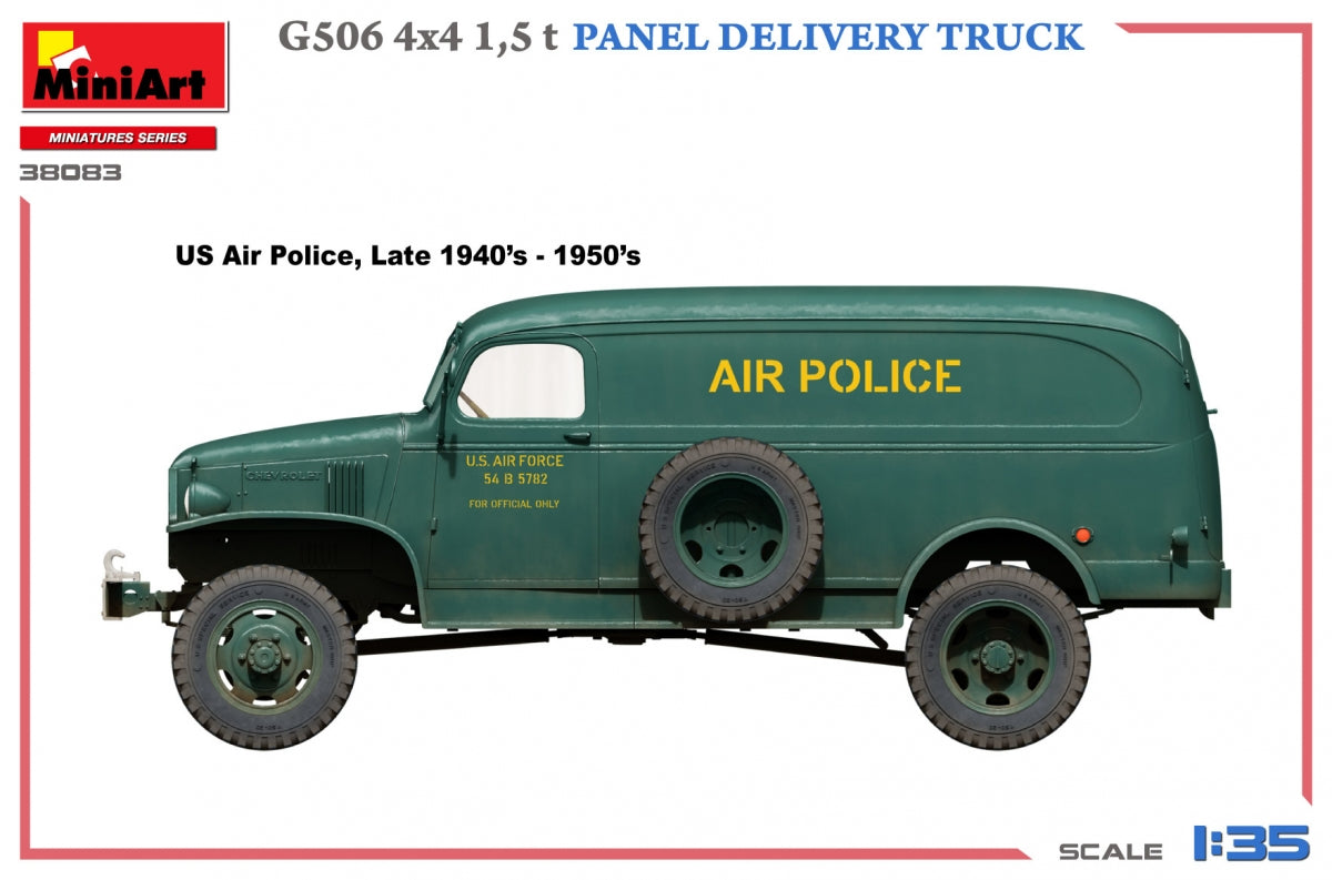MiniArt 38083 G506 4х4 1,5 t PANEL DELIVERY TRUCK 1/35 – zdjęcie 6