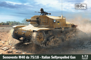 IBG 72127 Semovente M40 da 75/18 - Italian 75mm Selfpropelled Gun 1/72