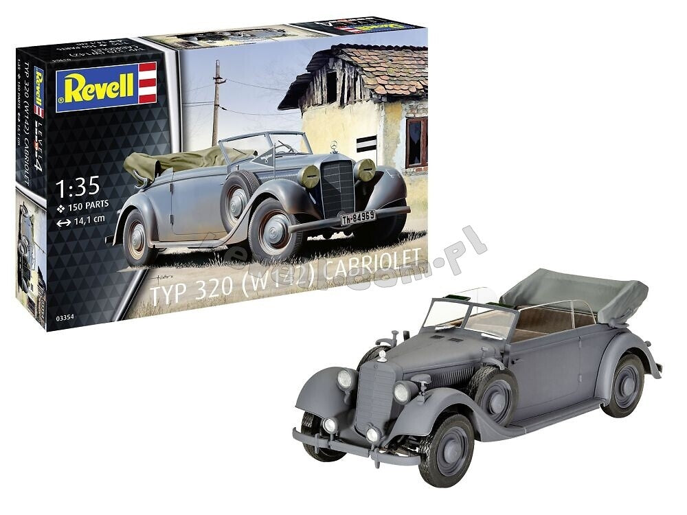 Revell 63354 Typ 320 (W142) Cabriolet Model Set 1/35 – zdjęcie 2