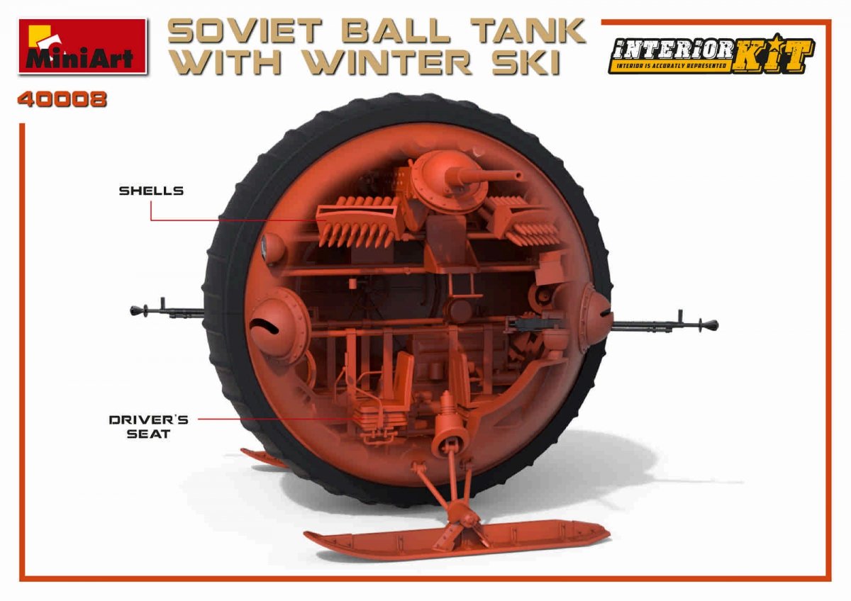 MiniArt 40008 SOVIET BALL TANK w/ WINTER SKI. INTERIOR KIT 1/35 – image 13