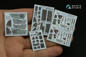 Quinta Studio QD48404 F-14B 3D-Printed &amp;amp; colored Interior on decal paper (GWH) 1/48 – image 7