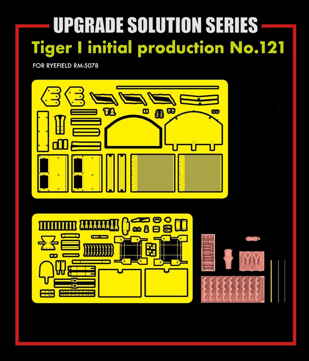 Rye Field Model 2038 TIGER I 121 initial production UPGRADE SOLUTION SERIES 1/35 – immagine 2