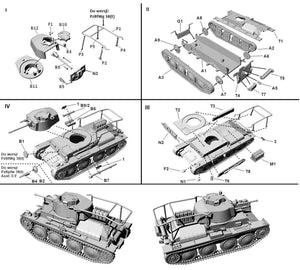 First To Fight PL116 Niemiecki Lekki Czołg Pz.Kpfw 38(t) Ausf E/F 1/72 – zdjęcie 3