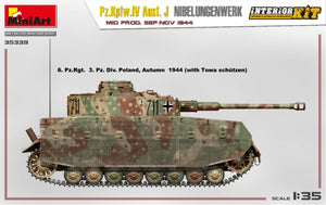 MiniArt 35339 Pz.Kpfw.IV Ausf. J Nibelungenwerk. MID PROD. SEP-NOV 1944 INTERIOR KIT 1/35 – zdjęcie 6