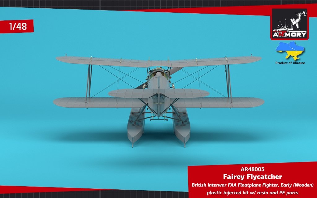 Armory Models 48003 Fairey Flycatcher British FAA Inter-War Floatplane Fighter, on Wooden Floats 1/48 – Bild 10