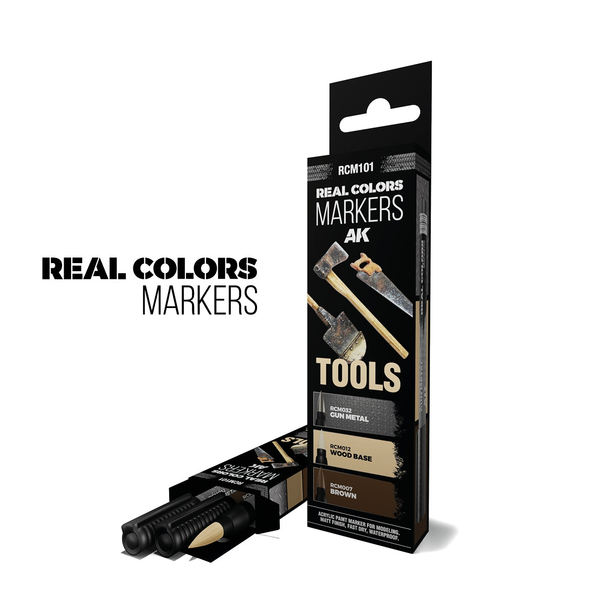 AK Interactive RCM101 TOOLS – RC MARKERS SET RCM032 RCM012 RCM007 – zdjęcie 2