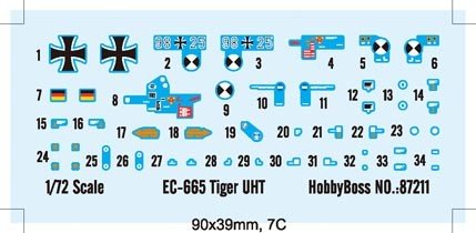 Hobby Boss 87211 Eurocopter Tiger UHT Prototype 1/72 – immagine 2
