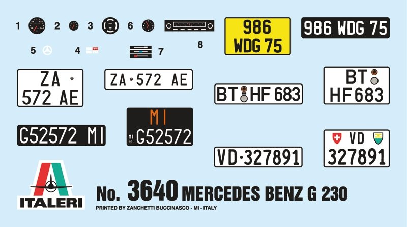 Italeri 3640 MERCEDES BENZ G230 1/24 – image 3
