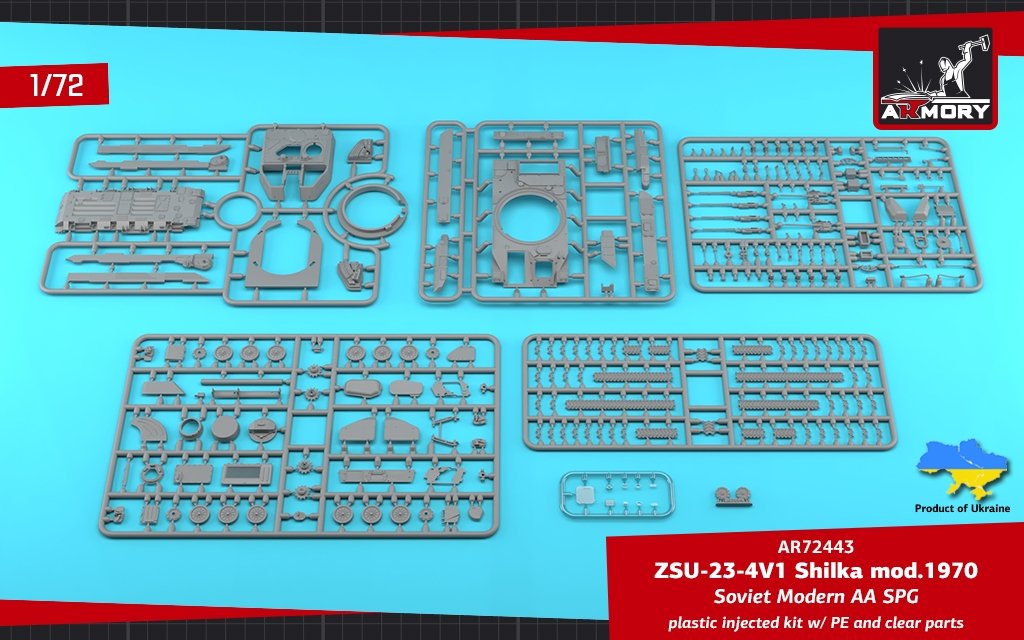 Armory Models 72443 ZSU-23-4V1 Shilka mod.1970 Soviet Modern AA SPG 1/72 – image 15