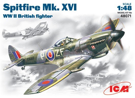 ICM 48071 Spitfire Mk .XVI WWII British fighter 1/48