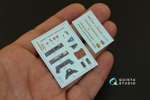 Quinta Studio QD48003 Yak-1 (mid. production) 3D-Printed &amp;amp; coloured Interior on decal paper (for all kits) 1/48 – zdjęcie 4
