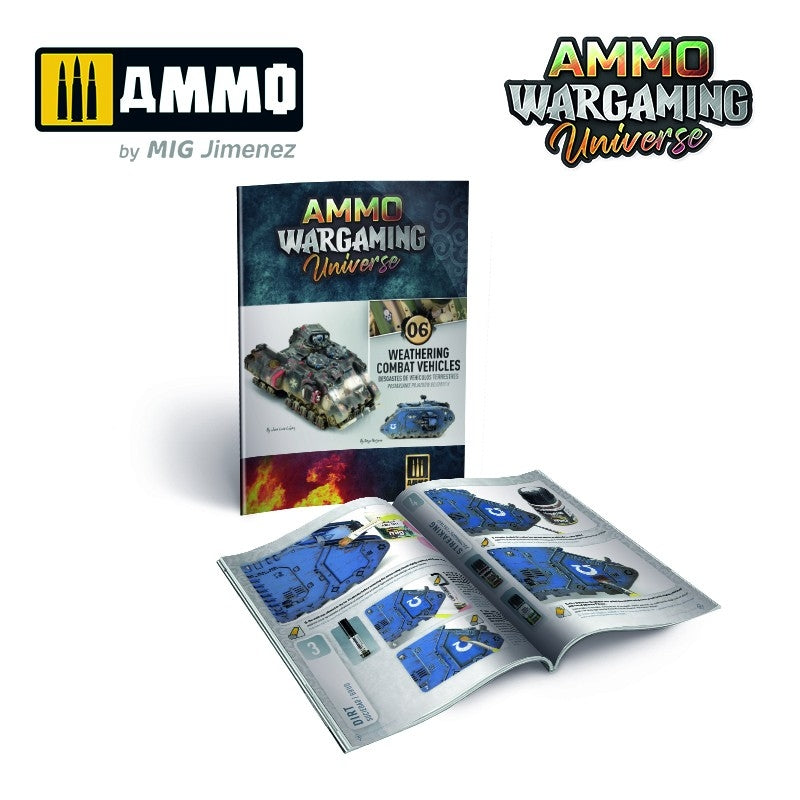 Ammo of Mig 6925 AMMO WARGAMING UNIVERSE Book 06 - Weathering Combat Vehicles (English, Castellano, Polski) – zdjęcie 2