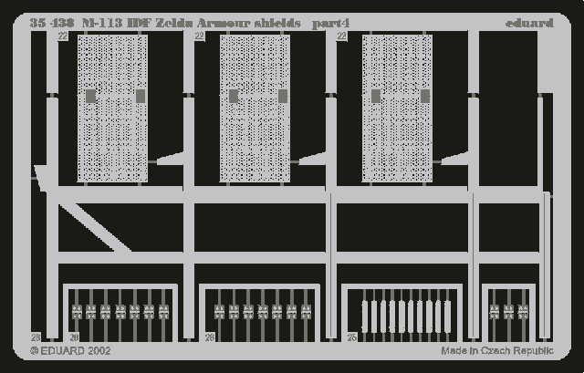 Eduard 35438 M-113 IDF Zelda armour shields 1/35 Academy – zdjęcie 4