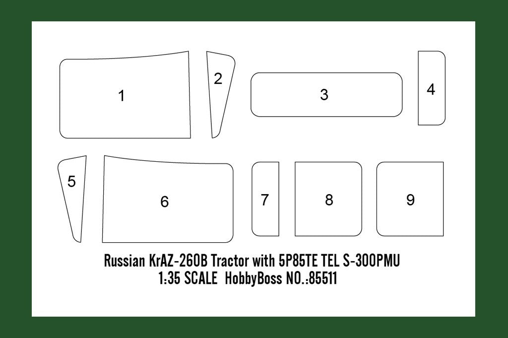 Hobby Boss 85523 Russian KrAZ-260B Tractor with MAZ/ChMZAP-5247G semitrailer 1/35 – zdjęcie 5