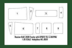 Hobby Boss 85523 Russian KrAZ-260B Tractor with MAZ/ChMZAP-5247G semitrailer 1/35 – zdjęcie 5