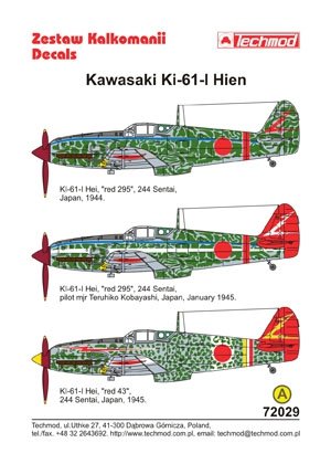 Techmod 72029 - Kawasaki Ki-61 Hien 1/72 – zdjęcie 2