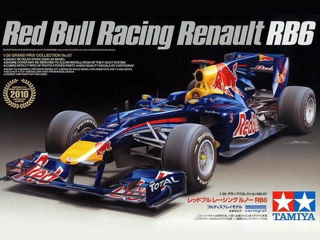 Tamiya 20067 Red Bull Racing Renault RB6 1/20