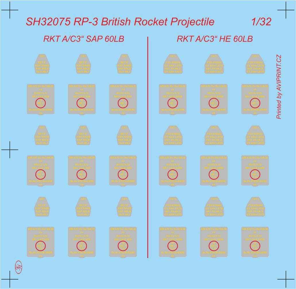 Special Hobby 32075 RP-3 60Lb SAP British WWII Rockets 1/32 – zdjęcie 3