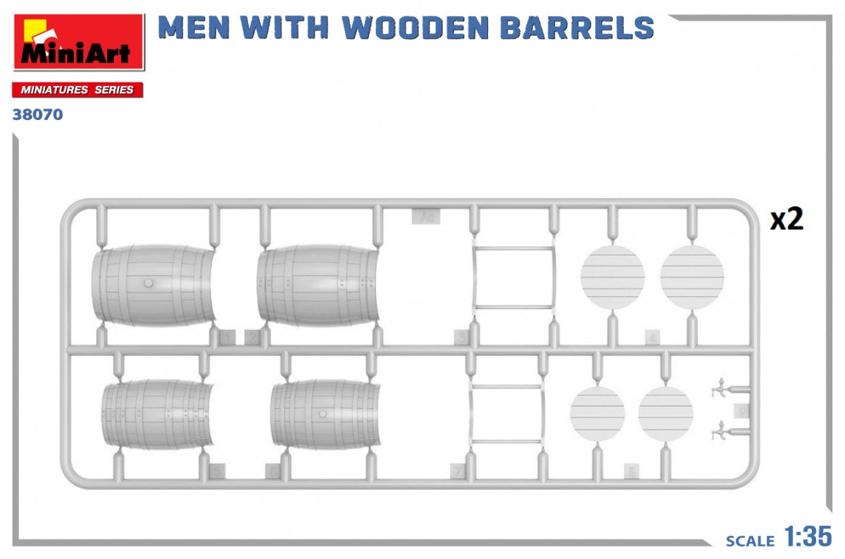 MiniArt 38070 MEN WITH WOODEN BARRELS 1/35 – zdjęcie 6