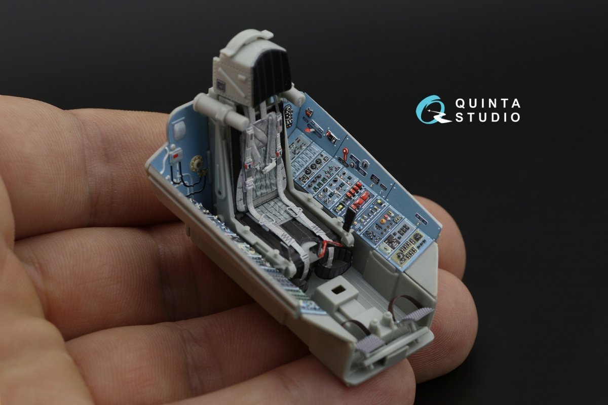 Quinta Studio QD32088 Su-27 3D-Printed &amp;amp; colored Interior on decal paper (Trumpeter) (full version) 1/32 – image 3