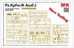 Rye Field Model 5072 Pz.Kpfw.III Ausf.J FULL INTERIOR 1/35 – image 5