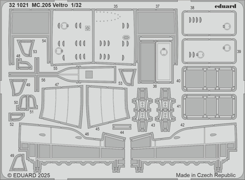 Eduard 321021 MC.205 Veltro detail set ITALERI 1/32