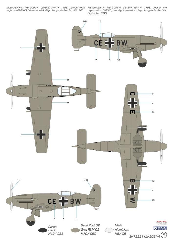 Special Hobby 72221 Messerschmitt Me 209V-4 1/72 – image 2