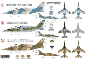 Kovozavody Prostejov KPM0265 Alpha Jet A „Canadian Top Aces“ 1/72 – zdjęcie 2
