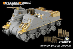 Maquette Voyager PE35375 Fusil américain M7 Priest de la Seconde Guerre mondiale (production intermédiaire) avec étui à munitions et ensemble téléphonique pour DRAGON 6637 au 1/35 – image 2