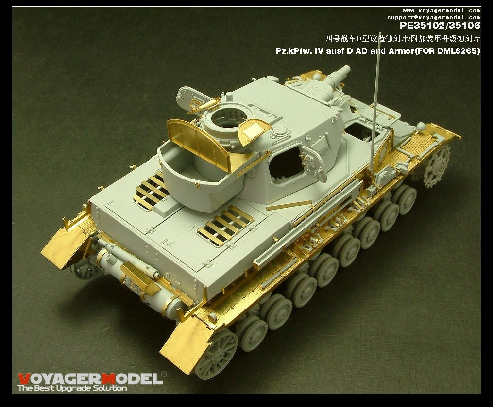 Modèle Voyager PE35102 Pz.KPfw. IV Ausf D pour DRAGON 6265 1/35 – image 4