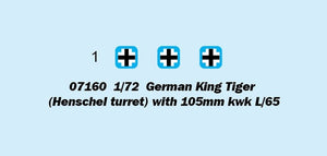 Trumpeter 07160 Tigre Royal allemand (tourelle Henschel) avec canon de 105 mm kwk L/65 1/72 – image 3
